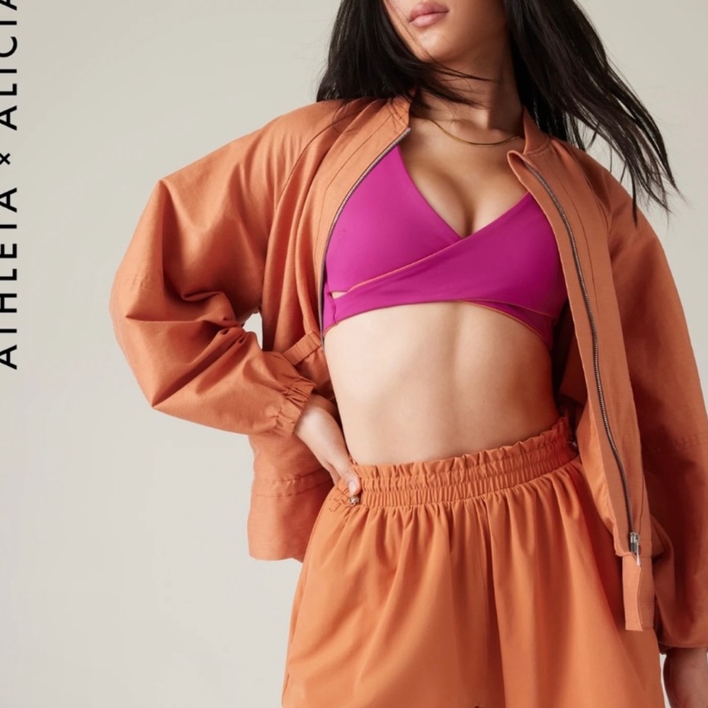 NWT Athleta x Alicia Keys SET jacket and shorts - Picture 3 of 4